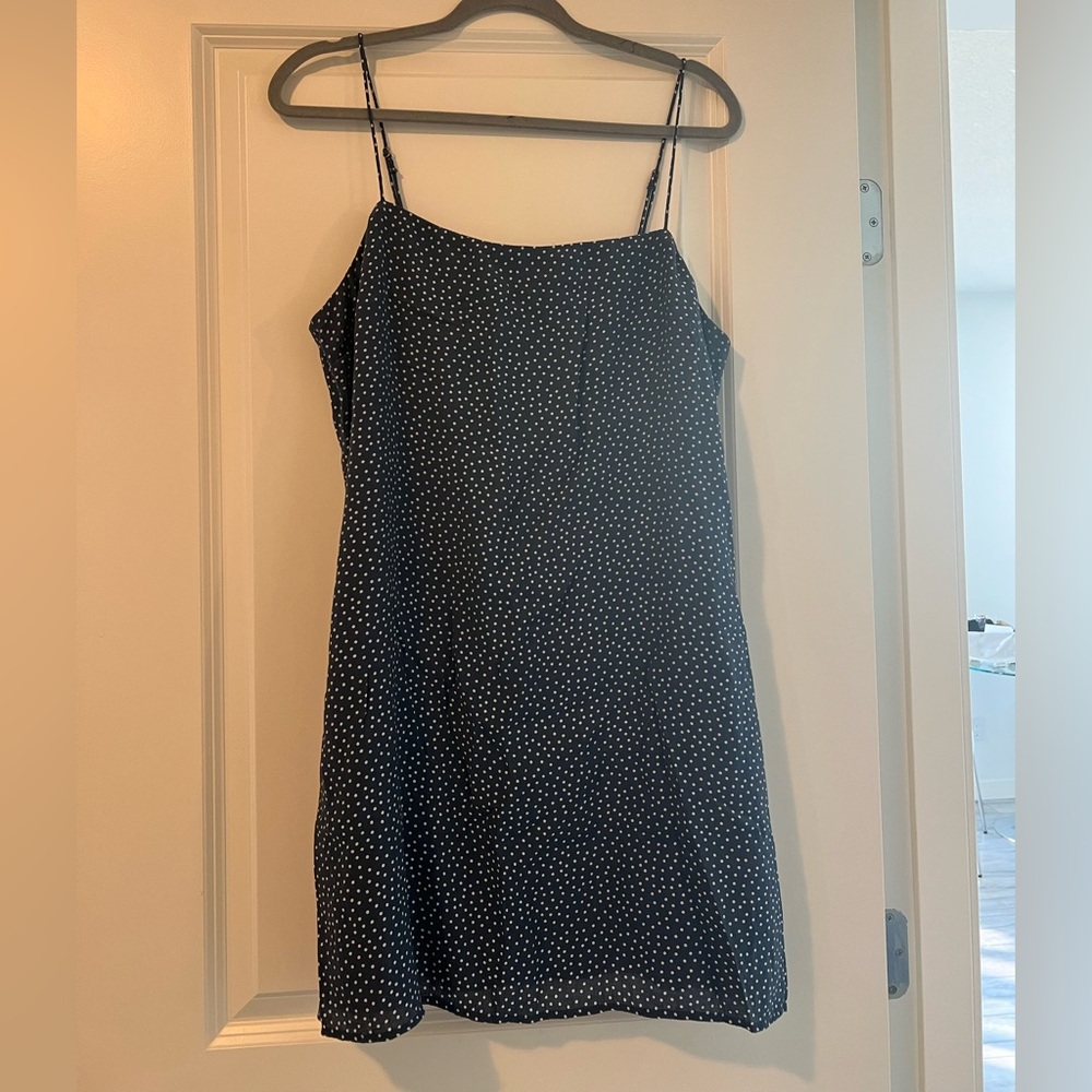 Abercrombie & Fitch Blue Spaghetti Strap Slip Dress